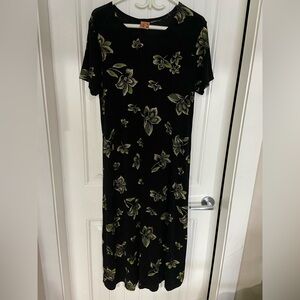 Kisses & Hugs Floral Black Dress